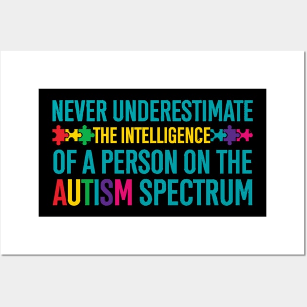 Funny Autism Awareness Autism Spectrum Wall Art by zaymen.bouragba